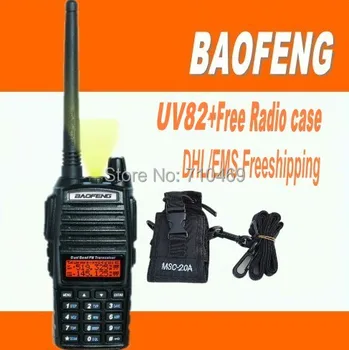 

DHL Freeshipping+Baofeng uv walkie talkie vhf uhf dual band dual watch dual standby 2 way radio uv82 uv-82 UV-82L+case for uv 5r
