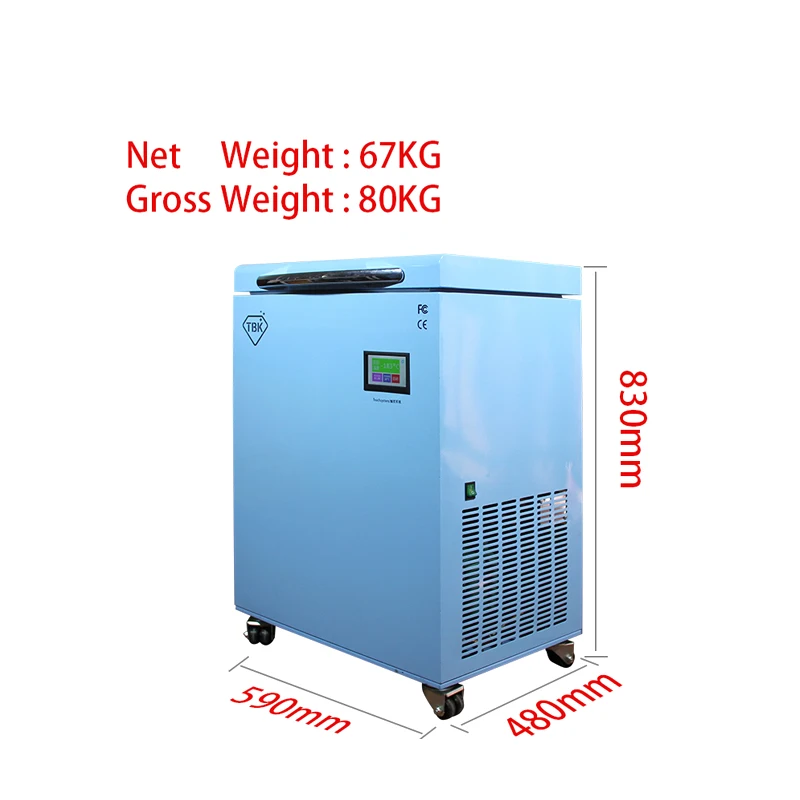  TBK-588 LCD Freezing Machine -190C Frozen Separator LCD Touch Curved Screen Separating Machine for 