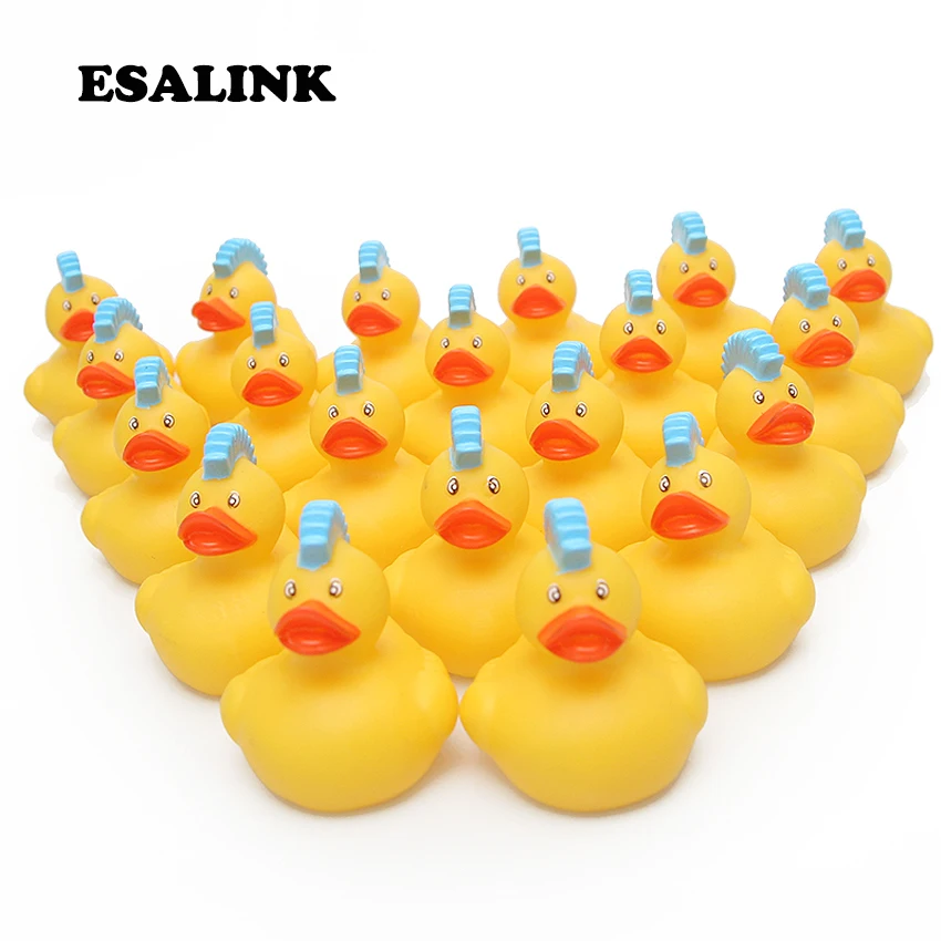 

20pcs new creative Moxi dry shape baby bath toys rubber duck bathroom swimming float squeeze toy children gift duck