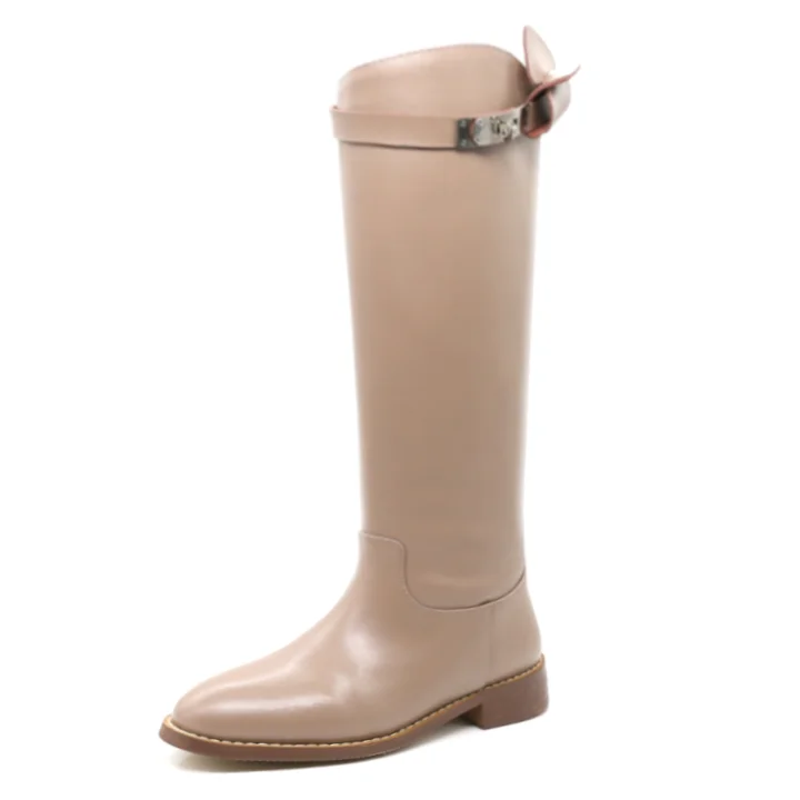 

women 's boots high jackboat winter new tide flat boots large size Martin straight boots famous designers for women