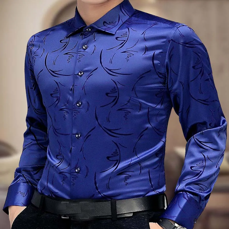 2016 New Men's Fashion The New Men's Casual Classic Long sleeved Shirt
