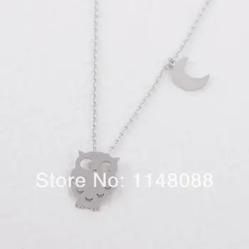 

New Fashion Hotting sale high quality cute fun trendy Night Owl pendant Necklace for best friends gift