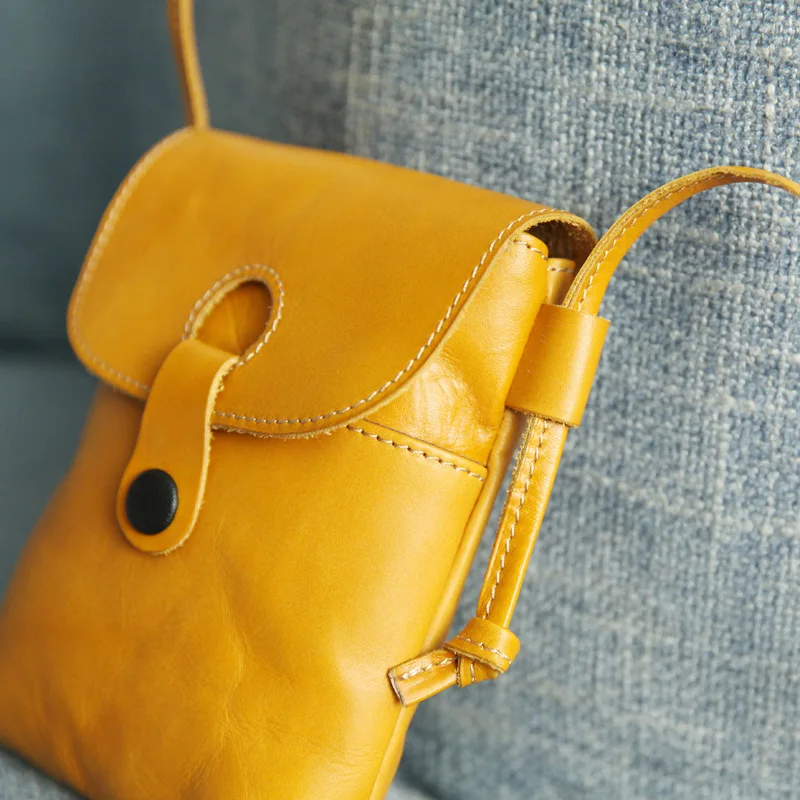 Gsenmo новая сумка на плечо в японском стиле, сумки через плечо из коровьей кожи для женщин, кожаный маленький чехол для телефона, кошелек для монет