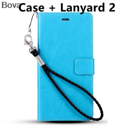 Blue Lanyard 2 Для iPhone 5 Модный чехол держатель для карт чехол для Apple iPhone 5S 5G SE кожаный чехол для телефона ультратонкий кошелек флип-чехол - Цвет: Blue Lanyard 2