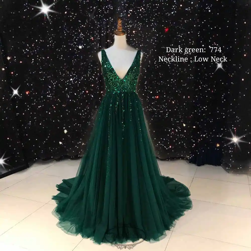 green Sky Blue Celebrity Dresses selena gomez Sexy Backless Elegant See Through High Split celebrity evening dresses Vestido de Festa - Цвет: green