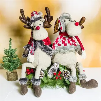 

Innovative Christmas Hanger Ornaments Christmas Toy Elk Doll Pendant Large Elk Long-legged Doll