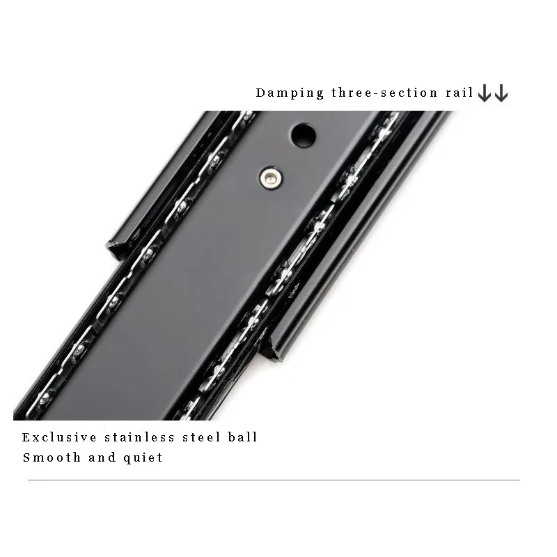 Soft close Full Extension drawer slides Ball Bearing Drawer Slides Keyboard Cabinet Cupboard Drawer Runners For Furniture Slides19