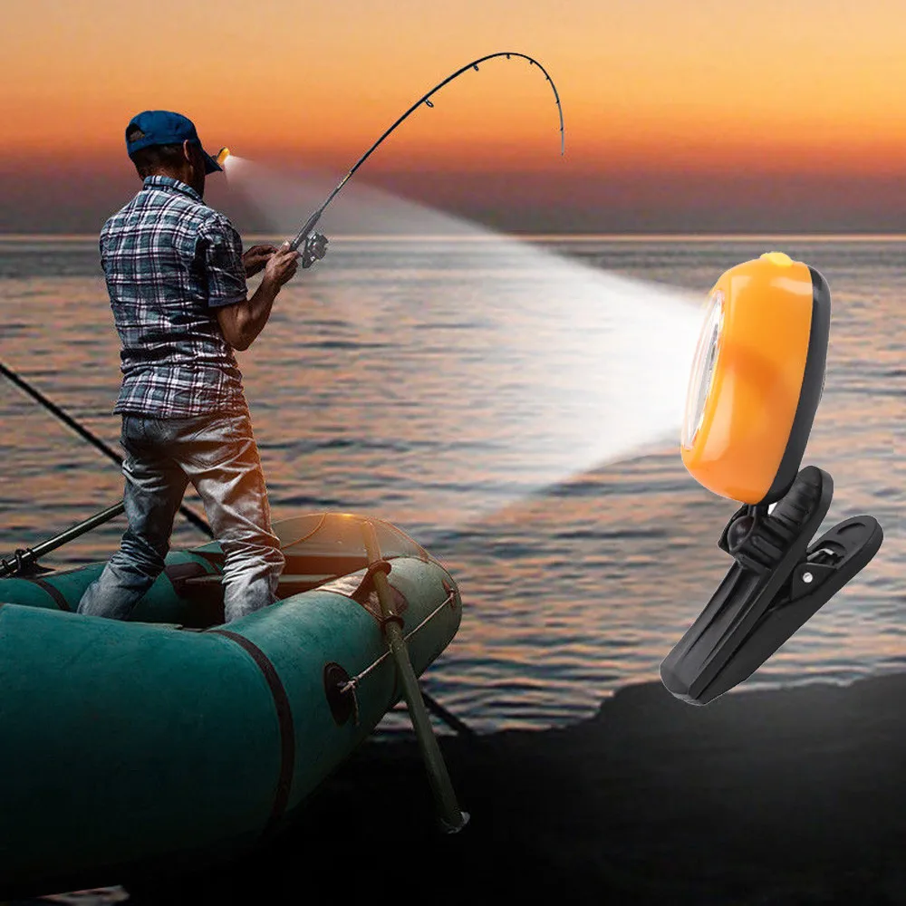 

LED COB Cap Light Headlamp 3Modes Ball Hat Lamp Flashlight Torch fishing tools