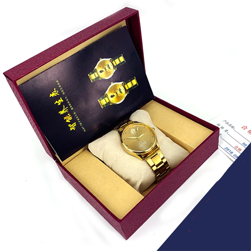 

Commemorative Edition Men's Watch Business Man Clock Luminous Pointer All Steel Collectible Creative Carnival Male wristwatch