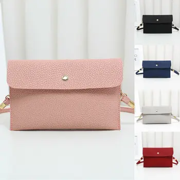 

2019 Newest Hot Women Ladies Solid Fringe Quilted Chain PU Leather Messenger Shoulder Tassel Bag Envelope Handbag Crossbody Bag