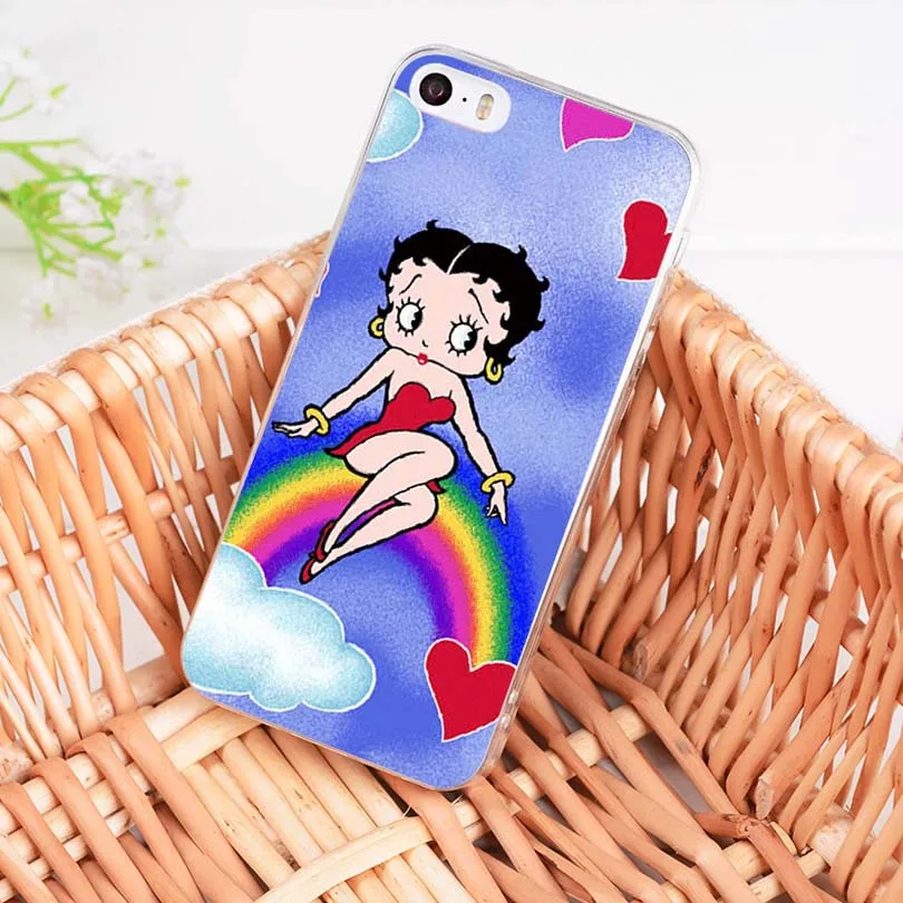 MaiYaCa betty boop, мягкий ТПУ чехол для телефона, аксессуары, чехол для Apple iPhone 8, 7, 6, 6S Plus, X, 5, 5S, SE, 5C, 4, 4S чехол, funda