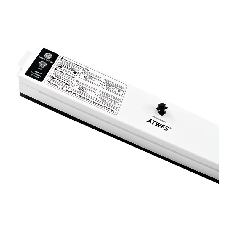  ATWFS Food Vacuum Sealer Packaging Packing Machine Vacuum Packer 25*500cm/roll and 15pcs Vacuum Bag