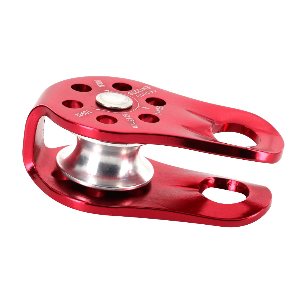 

Safety 20KN Mountaineering Climbing Fixed Type Rope Pulley Tree Arborist Protection Gear Equipment Climbing Accessories