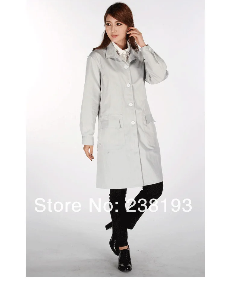 

Women electromagnetic radiation protective stainless steel fiber coat ,work clothing,apparel,5G anti-radiationwomenswear.