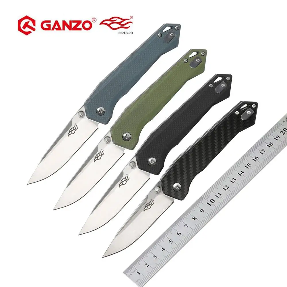 Baratos Ganzo Firebird FB7651 440C blade G10 mango plegable cuchillo de supervivencia Camping Herramienta de bolsillo cuchillo táctico herramienta para exteriores EDC
