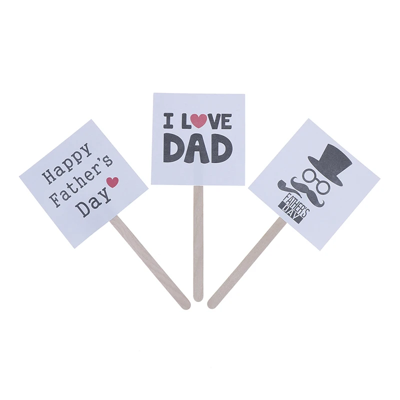 Счастливый День святого Валентина Золотой Бумага для капкейка матерей Fathers Day Happy