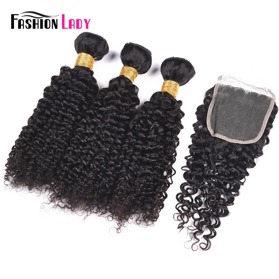 Fashion Lady Pre-Colored Peruvian Curly Hair With Closure 3 Bundles Human Hair Bundles With Closure Natural Color Non-Remy Fashion Lady Pre-Colored Peruvian Curly Hair With Closure 3 Bundles Human Hair Bundles With Closure Natural Color Non-Remy