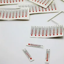 Новинка 5 шт Миниатюрный бумажный картонный термометр кукольный домик комнат-20-50c крытый наружный термометр Инструменты