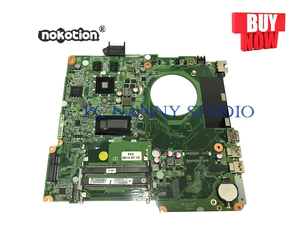 PCNANNY для hp Pavilion 15-N Материнская плата ноутбука DA0U83MB6E0 I3-4010U DDR3 испытания