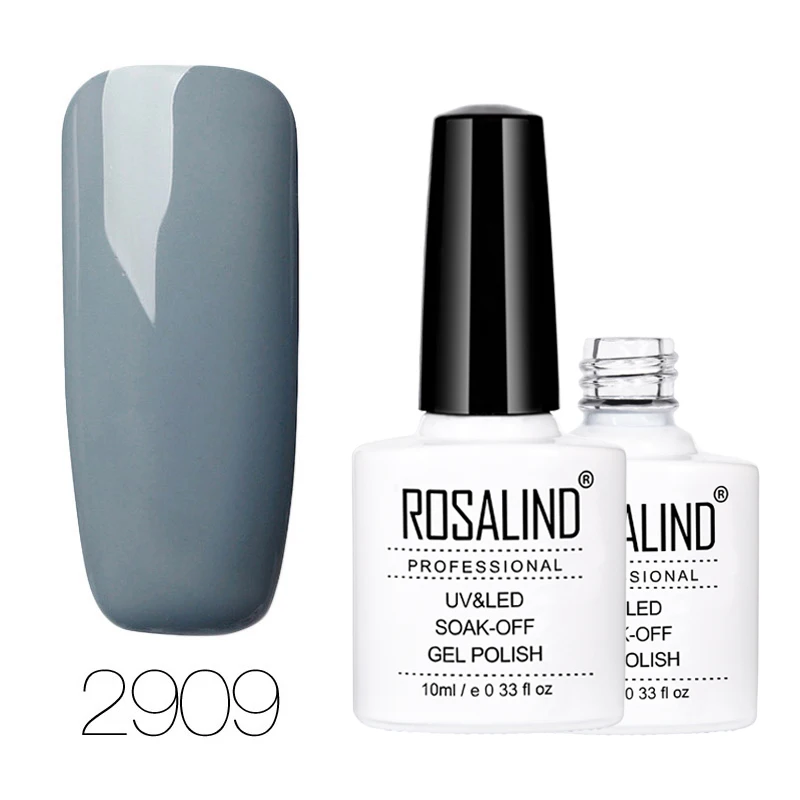 2909 ROSALIND, 10 мл, 68 цветов, серия, Гель-лак для ногтей, Гель-лак для ногтей, гель-краска, замачиваемый, Vernis, полуперманентный, УФ-гель для ногтей - Цвет: 2909