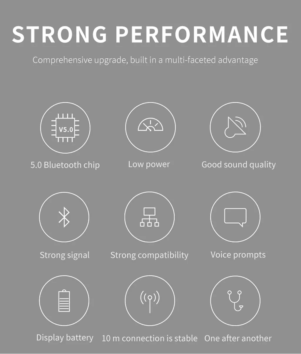 Bluetooth 5,0 гарнитура TWS беспроводные наушники Близнецы наушники 5D стерео наушники