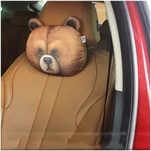 30*22 см универсальная Удобная автомобильная подушка 3D подголовник для собаки подушка для защиты шеи Углеродные дышащие подушки аксессуары для стайлинга автомобилей