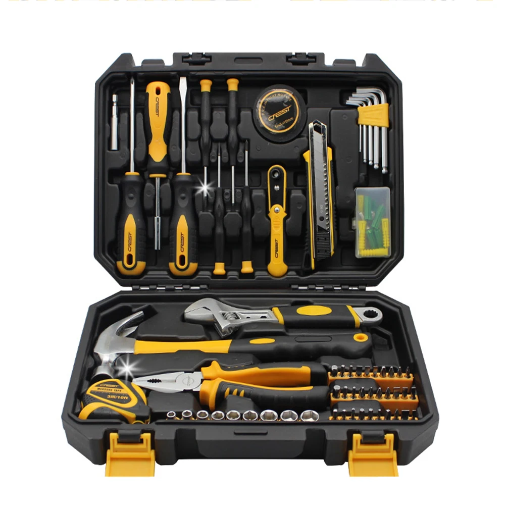 

A Set of Household Repair Tools Auto Repair Ratchet Automatic Tool Key Ratchet Wrench Screwdriver Attachment