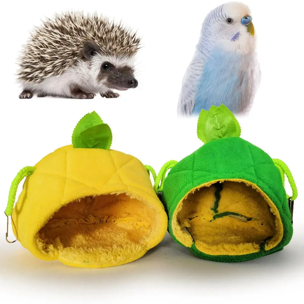 

Small Pet Nest Cartoon Fruit Shape Guinea Pig Hedgehog Warm House Hanging Bed