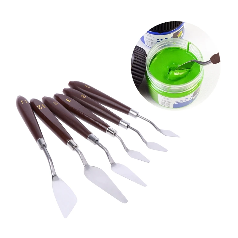 Artist Stainless Steel Palette Knife Spatula Scraper for Mixing Oil