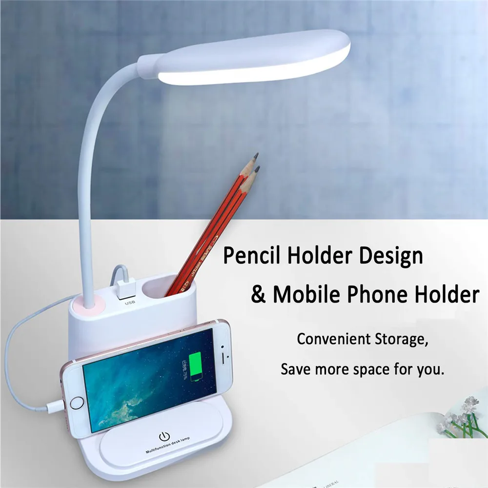 kids desk with light