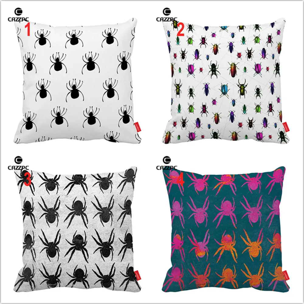 Seamless Spider Beetles Fredriksson Insect Print Car Decorative Pillowcase Cushion Cover Sofa Home Decor | Дом и сад