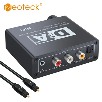 

Neoteck DAC Digtial To Analog Audio Converter Adapter Coaxial Or Toslink Digital Audio Signals To Analog L/R 3.5mm For HDTV PS3