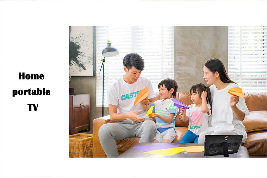 LEADSTAR D10 10 дюймов светодиодный ТВ цифровой плеер DVB T T2 AC3 аналоговый все в одном Портативный ТВ Поддержка USB TF ТВ программы автомобильное зарядное устройство подарок