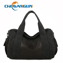 Chuwanglin холщовая кожаная мужская дорожная сумка для переноски багажа мужские даффл сумки Дорожная большая сумка для выходных Ночная сумка ZDD761