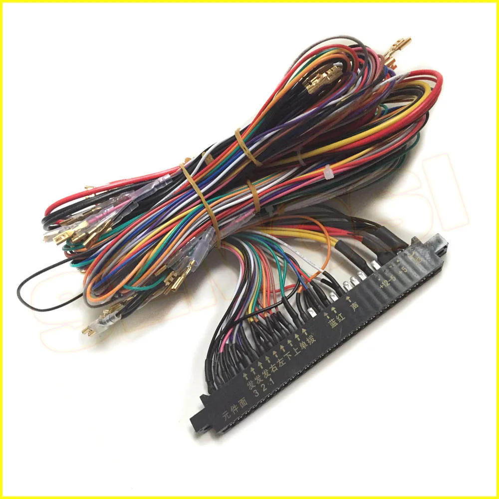 28 pin жгут проводов для JAMMA с 5,6 кнопками провода кабель для аркадный шкаф для игрового автомата аксессуары