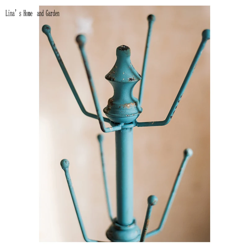 pylons design rustic antique handmade decorative metal shelf (2)