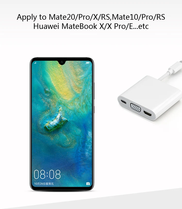 in Stock AD11 Original HUAWEI MateDock 2 Docking Station Apply to Mate20 Pro X MateBook D X Pro E notebook Type-C Converter