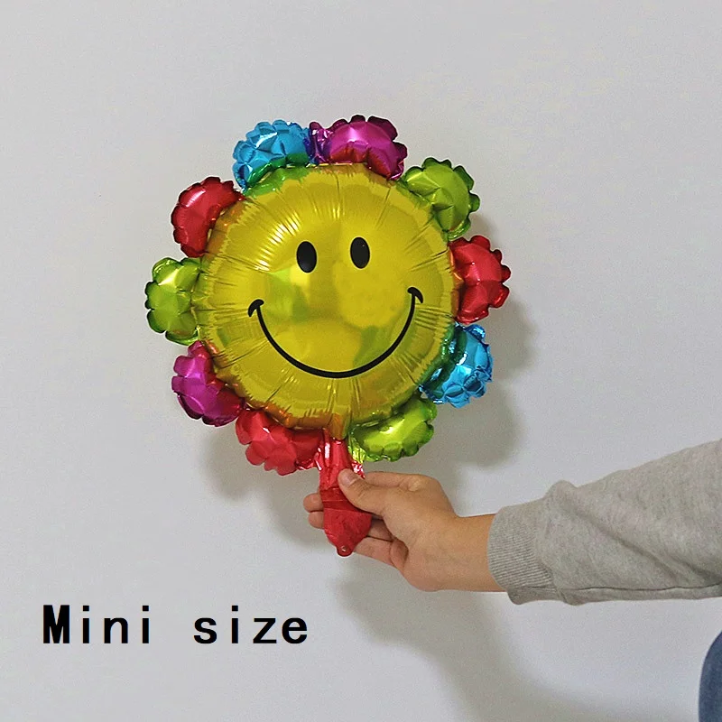 Высококачественные подсолнухи надувные шары из алюминиевой фольги Детские игрушки Воздушные шары Свадебные праздничные украшения 30 день рождения - Цвет: MINI