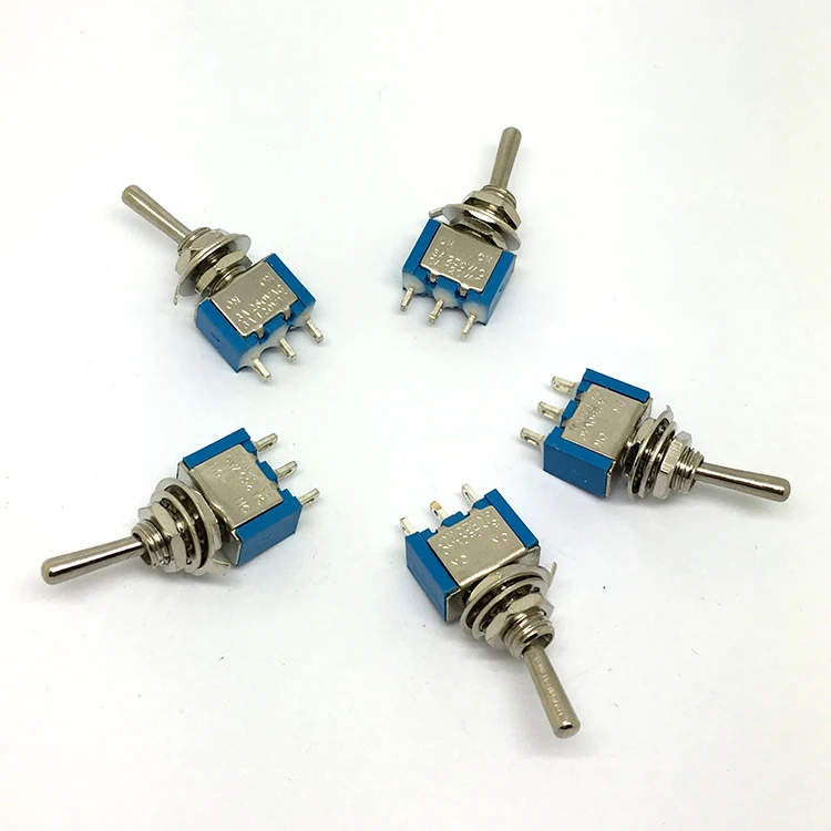 50 шт./лот машинное оборудование AC 125 V/6A 250 V/3A SPDT вкл.-ВЫКЛ.-ВКЛ.-замок 3 положения автомобильный переключатель мини-переключатель MTS-103