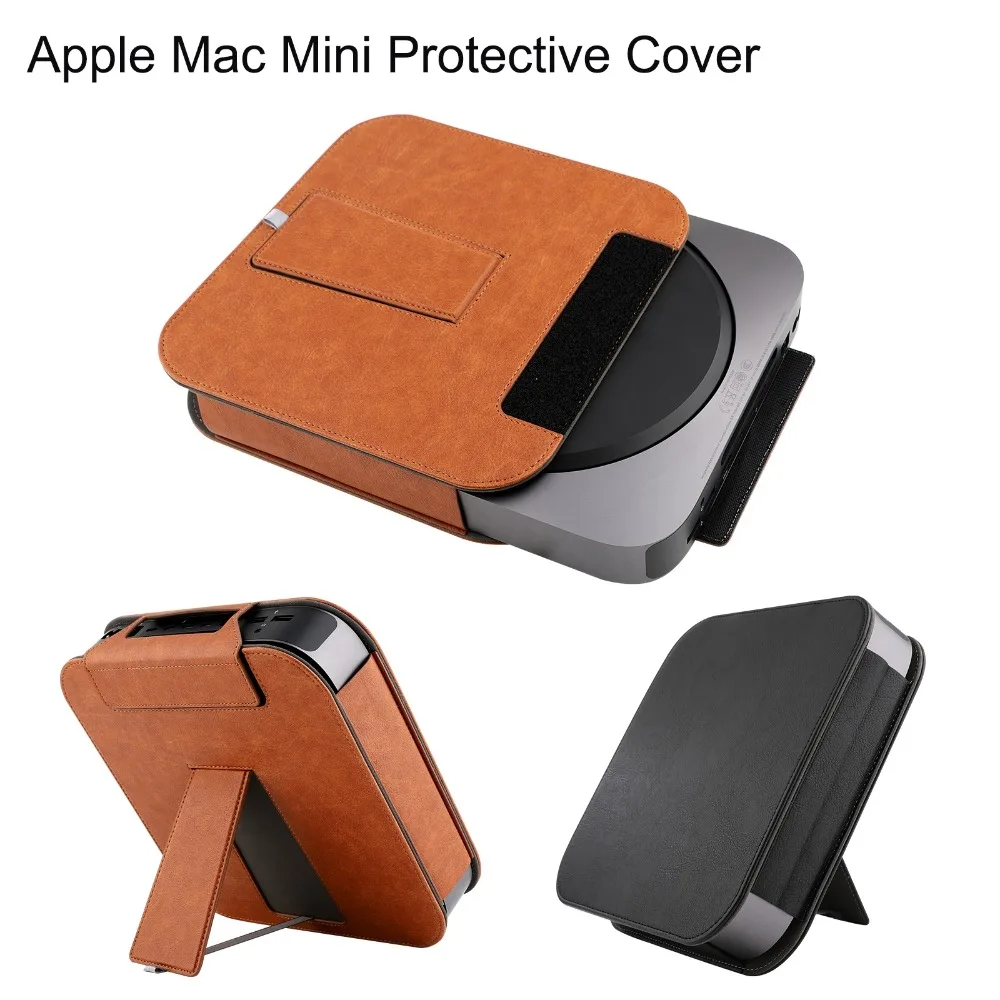 XBERSTAR PU Leather Case for 2018 Apple Mac Mini Desktop Full Skin