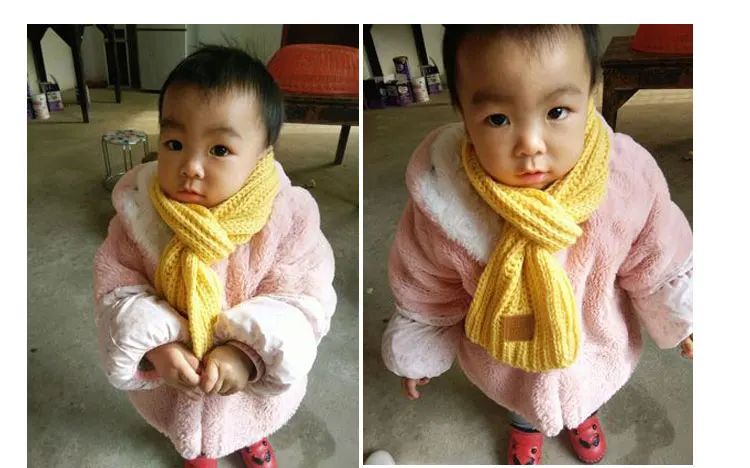 Детский шарф детский зимний шарф детский зима для мальчиков шарф вязаный теплый красный шарфы для девочек