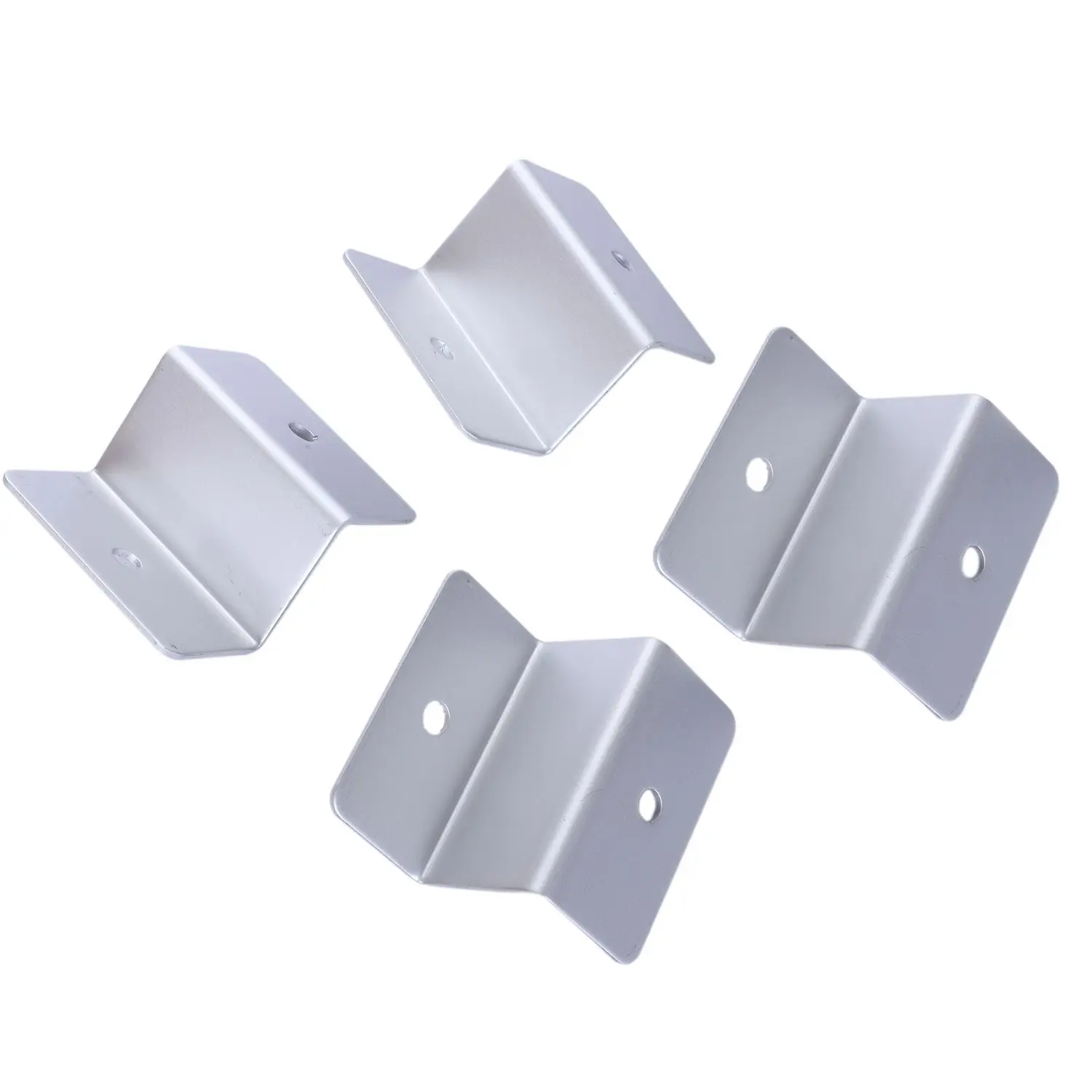 

New Triangle Bracket Silver Tone Solar Panel Mounting Z Bracket Set for Yacht/Solar Panel