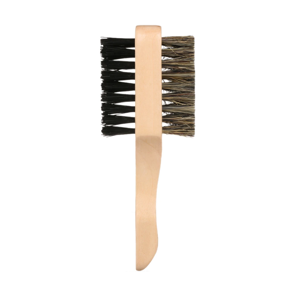 Мужская кисточка с деревянной ручкой для волос борода щетка для бритья мужские щетки и гребни для волос Двухсторонняя щетка для волос