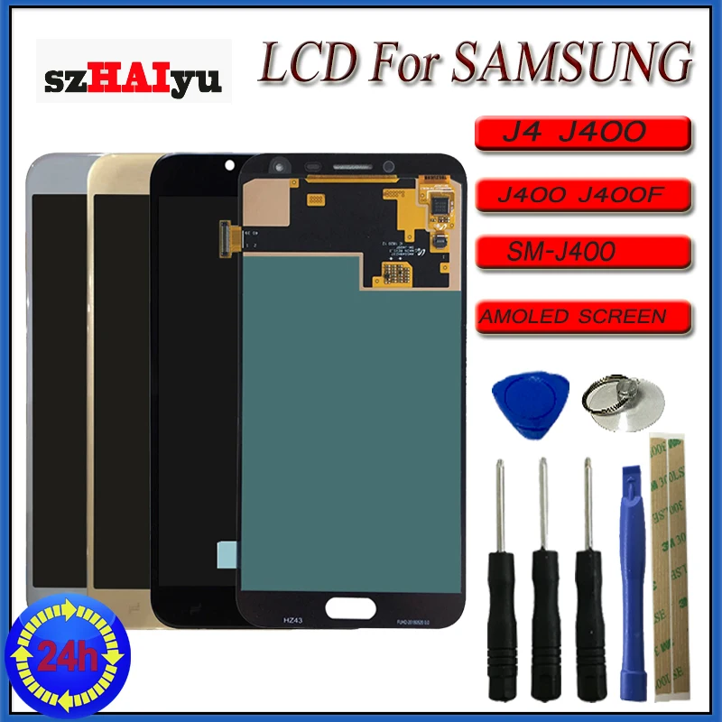 SZHAIYU 5 ''Супер Amoled J400 LCD сенсорный экран дигитайзер для Samsung Galaxy J4 J400F SM-J400F/DS