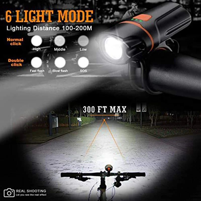 Sale Dropshipping Cycling Intelligent USB Rechargeable Bicycle Front Lamp 1100 lumens Bike LED Light  Headlight Handlebar Waterproof 2