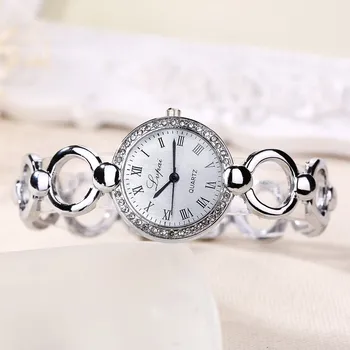 Womens Stainless Steel Bracelet Watch - Silver