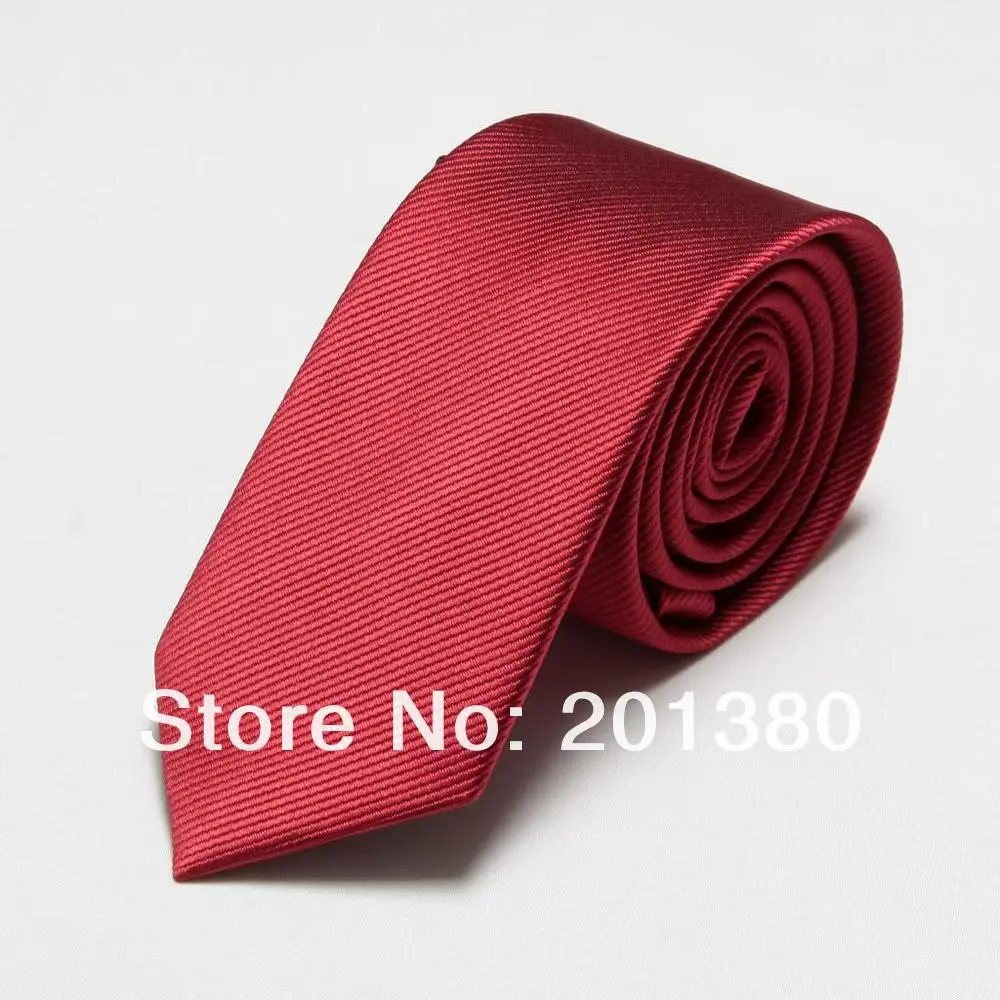 Men Wedding Tie Narrow Slim 6cm width 19 colors
