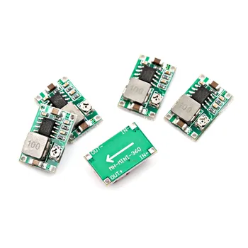 

5Pcs/lot LM2596 RC Airplane Module Mini 360 DC-DC Buck Converter Step Down Module 4.75V-23V to 1V-17V 18 * 12mm