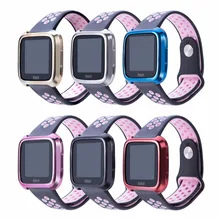 DHL 100 шт/партия Мягкий защитный чехол из ТПУ Для Fitbit Versa умный ремешок для часов Защитный Браслет Оболочка рукава оптом