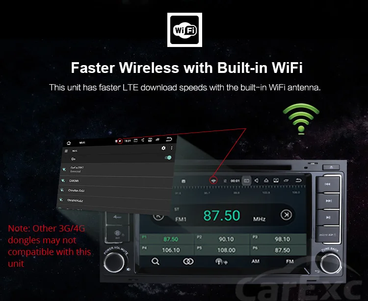 Top CarExc Android 9.0 OS Octa Core For Volkswagen Touareg VW T5 Car Radio With GPS DVD WiFi Bluetooth USB SD Multimedia Navigation 15